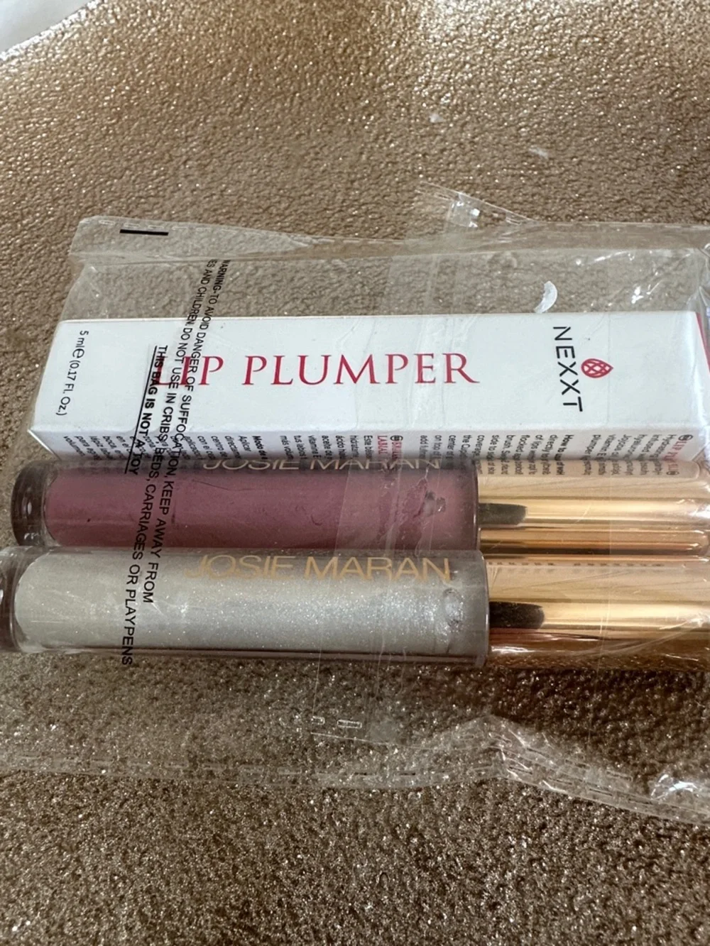 JOSIE MARAN Lip Plumper Duo in Mauve & Shimmering Clear